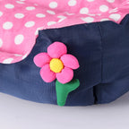 Square Large Dog Bed All Season Flower Soft Small Sofa Kennel for Puppy Mattress Spot Medium Pet Bed