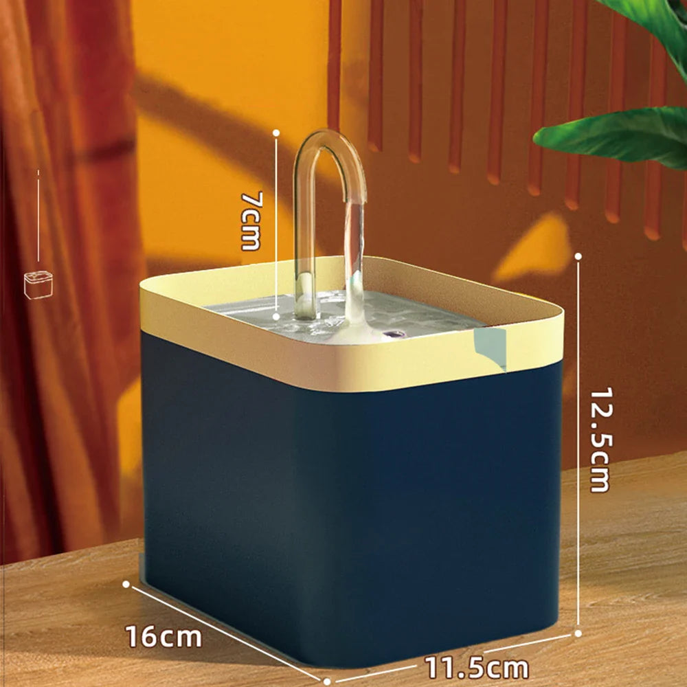 Ultra-Quiet Pet Water Fountain Auto Filter USB Electric Cat Dog Water Dispenser&Burnout Prevention Pump
