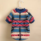 Autumn and Winter Cat and Dog Clothes Cute Striped Plush Polyester Sweatshirt Pet Clothes Durable