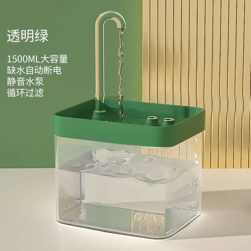 Ultra-Quiet Pet Water Fountain Auto Filter USB Electric Cat Dog Water Dispenser&Burnout Prevention Pump