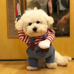 Halloween Dog Costumes Funny Pet Clothes Adjustable Dog Cosplay Costume Sets Novelty Clothing Pug